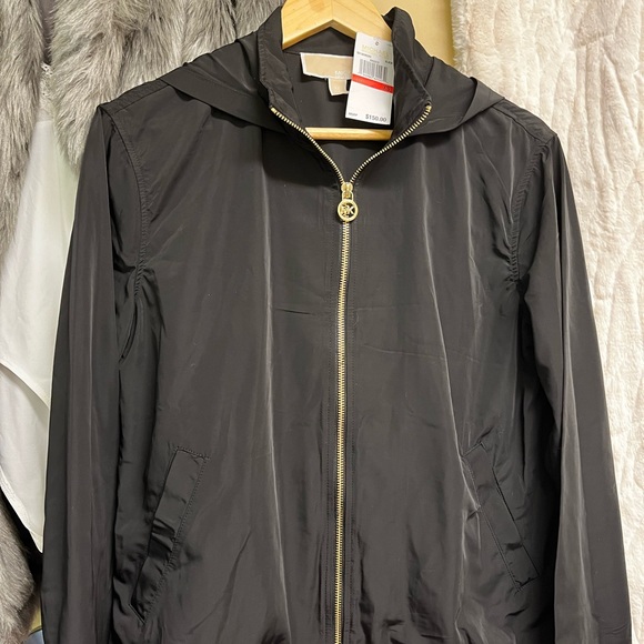 Michael Kors MK lightweight black windbreaker XS - Picture 2 of 3
